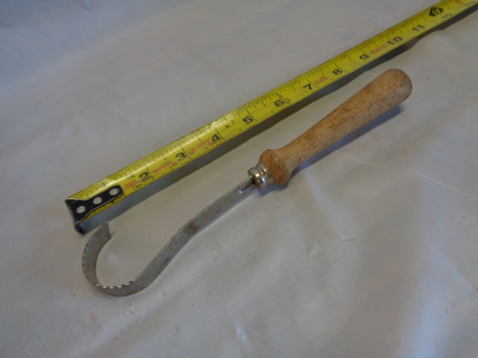 Vintage Curved Chocolate & Butter Curler Knife - Stamped PPL - Made in Italy