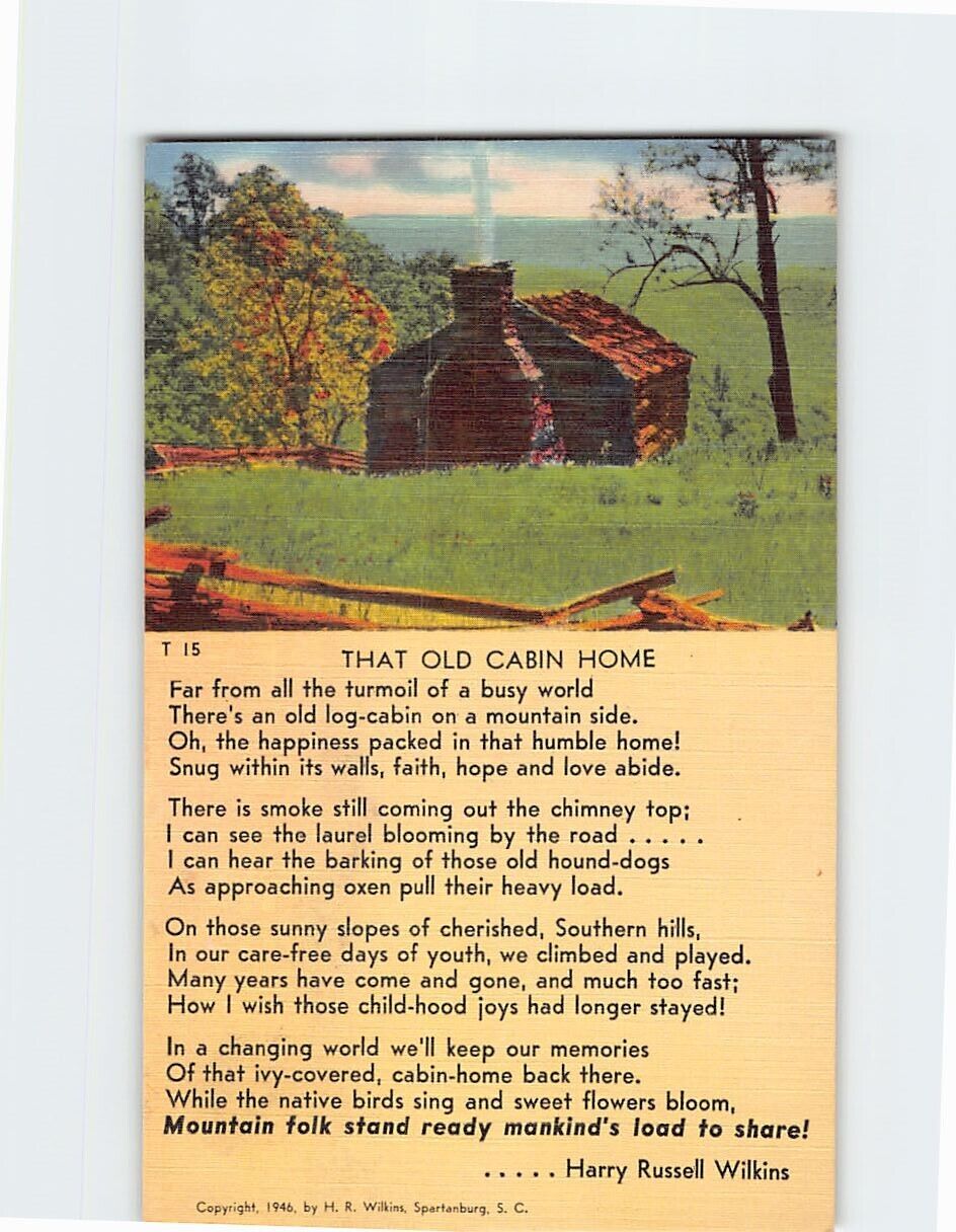 Postcard That Old Cabin Home