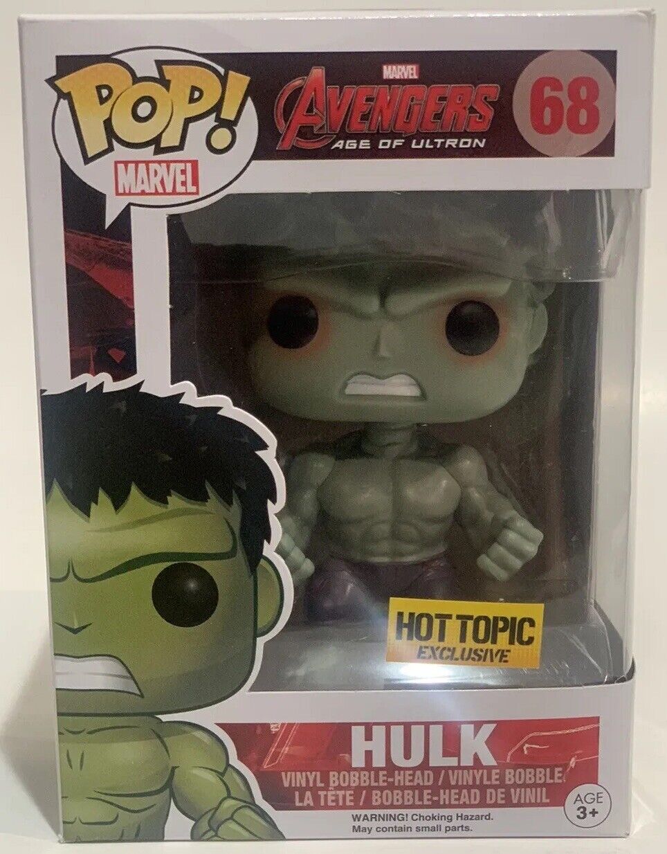 Funko Pop Marvel Avengers Savage Hulk Hottopic Exclusive & Protector