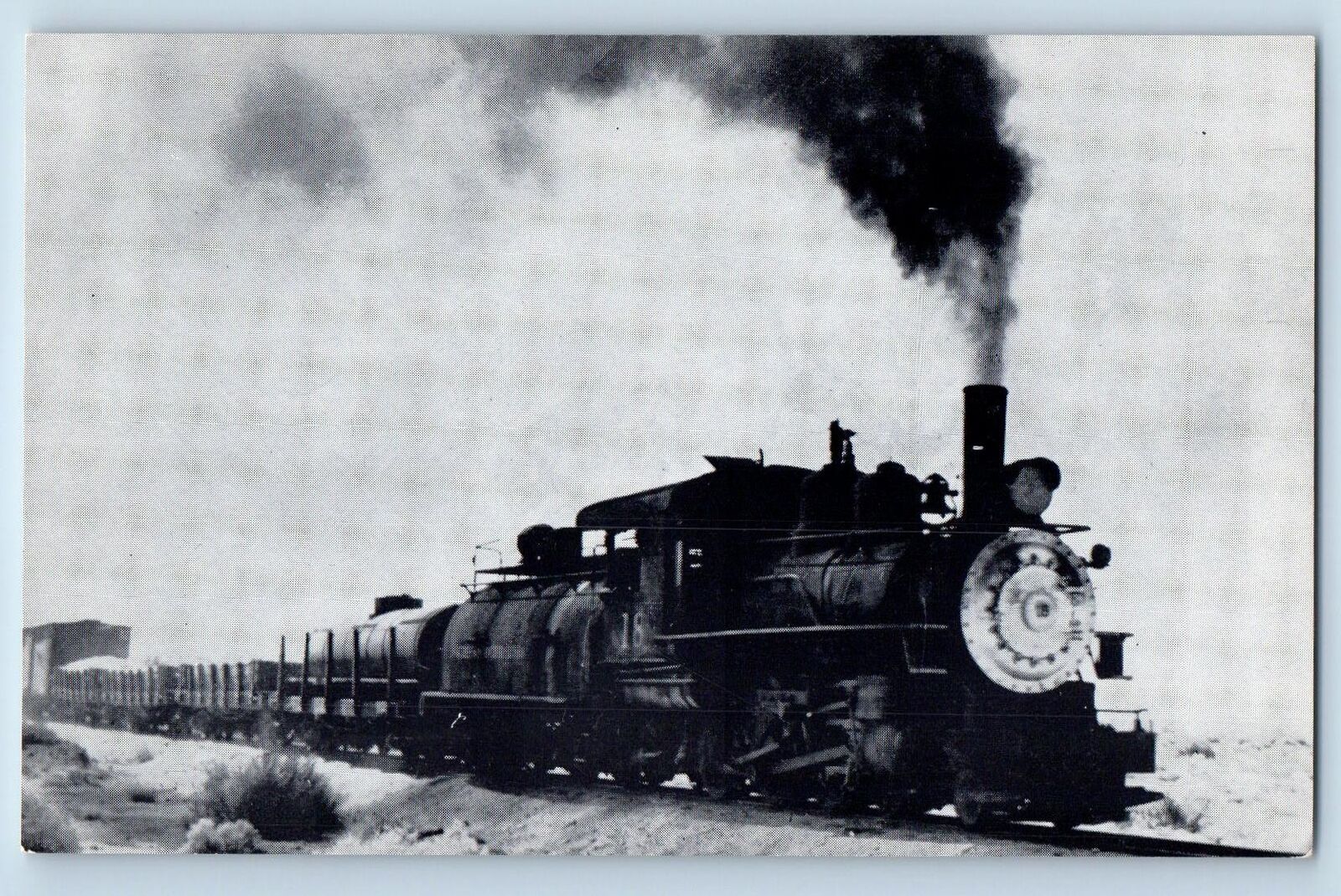 c1947 Southern Pacific No. 18  4-6-0 Type Locomotive Keeler California Postcard