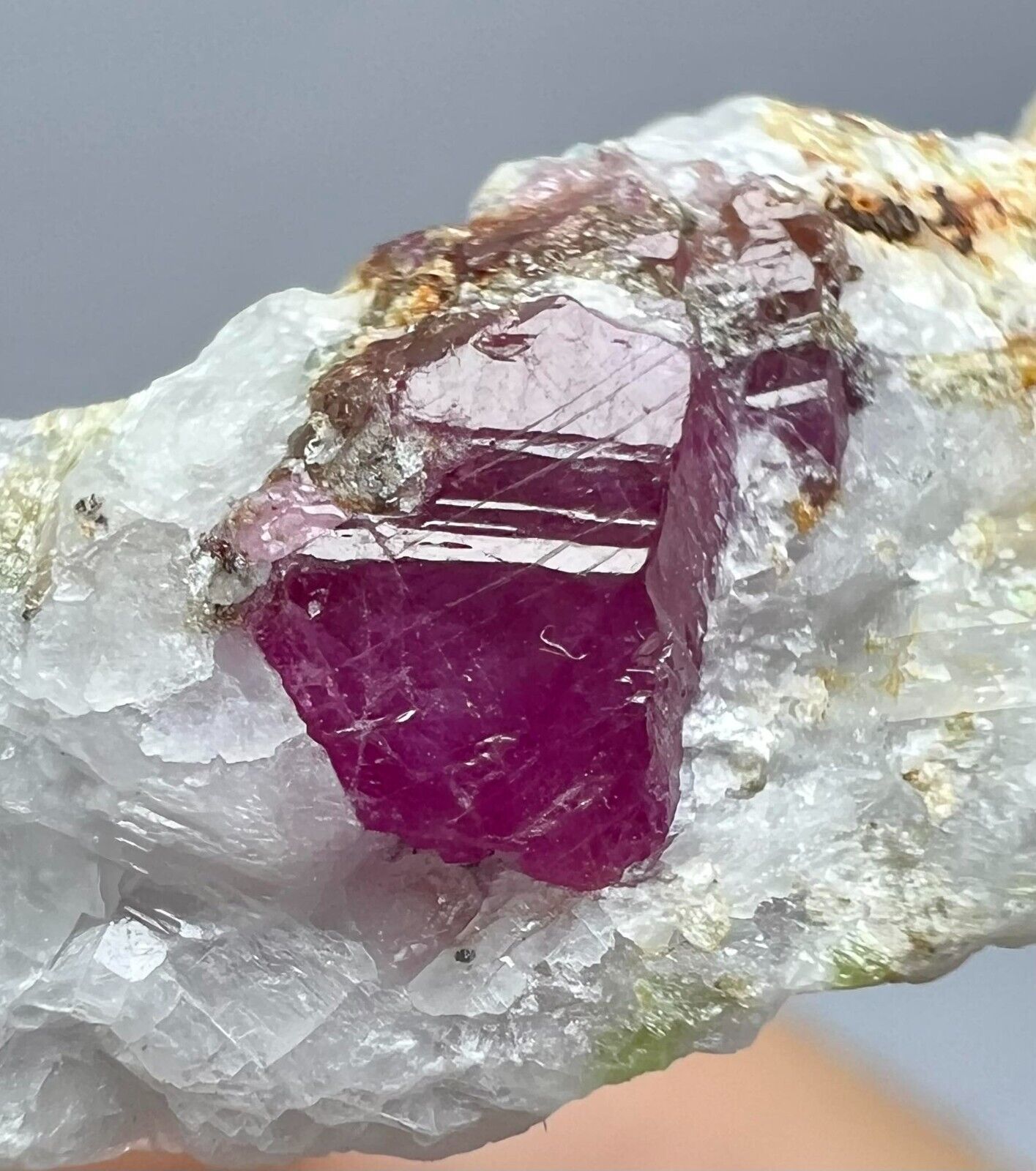 14 Carats Well Terminated Ruby Crystal On Matrix From Jagdalek, Afghanistan
