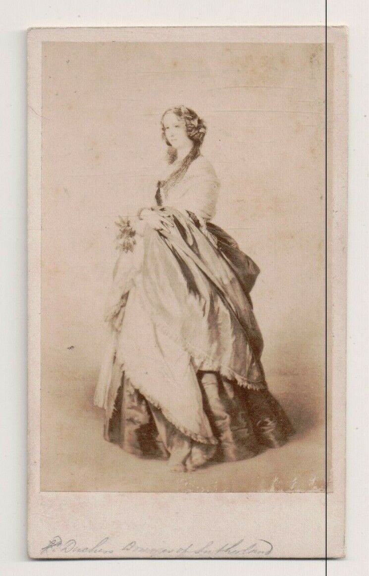 Vintage CDV Harriet Sutherland-Leveson-Gower, Duchess of Sutherland