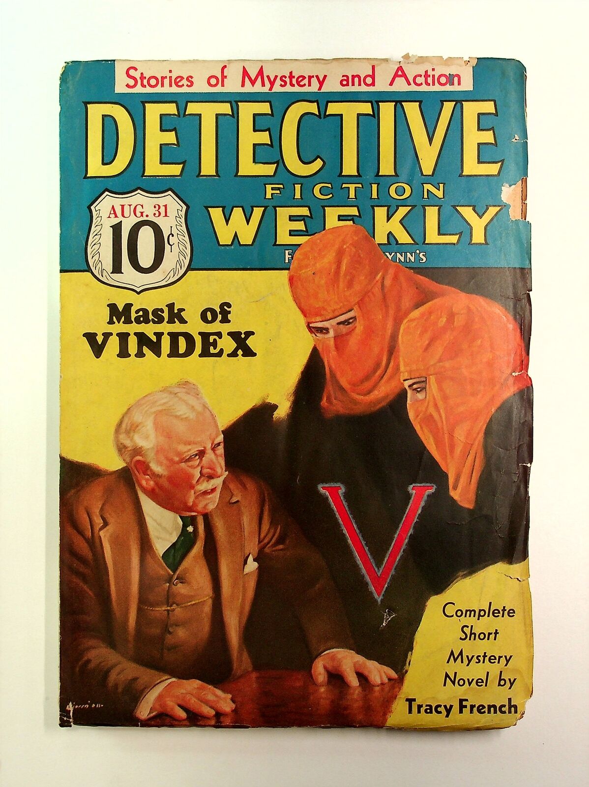 Detective Fiction Weekly Pulp Aug 31 1935 Vol. 96 #1 GD