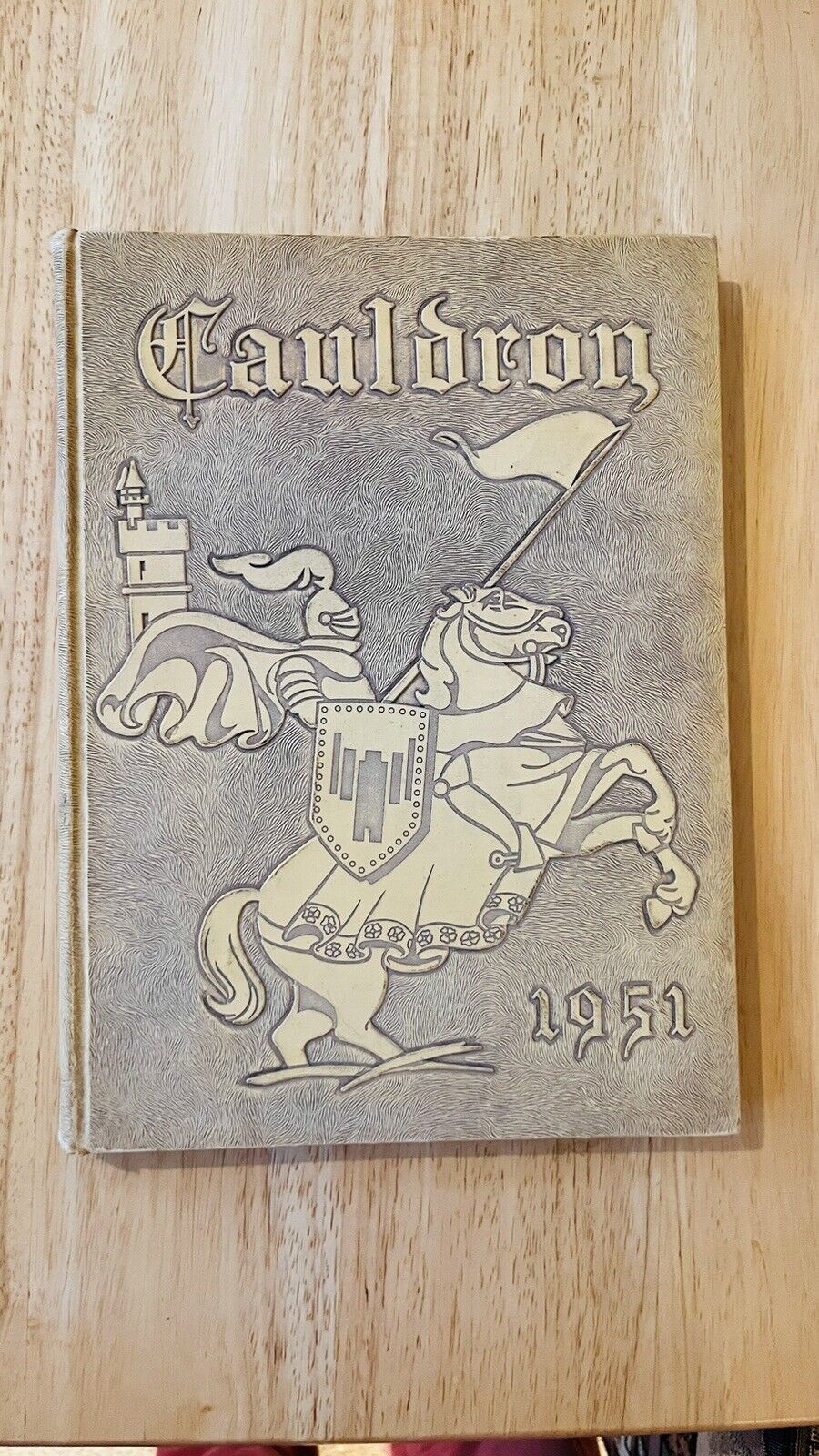 Vintage 1951 Downers Grove High School, Illinois Cauldron Yearbook Mid-century