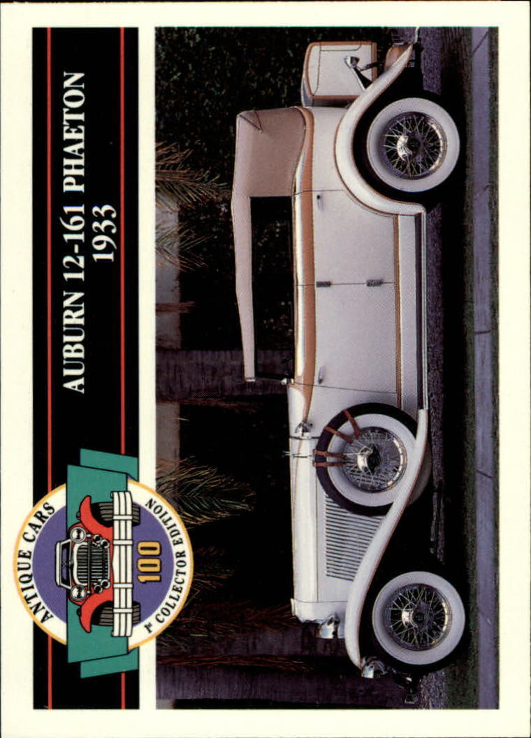 1992 Antique Cars #50 Auburn 12-161 Phaeton - 1933