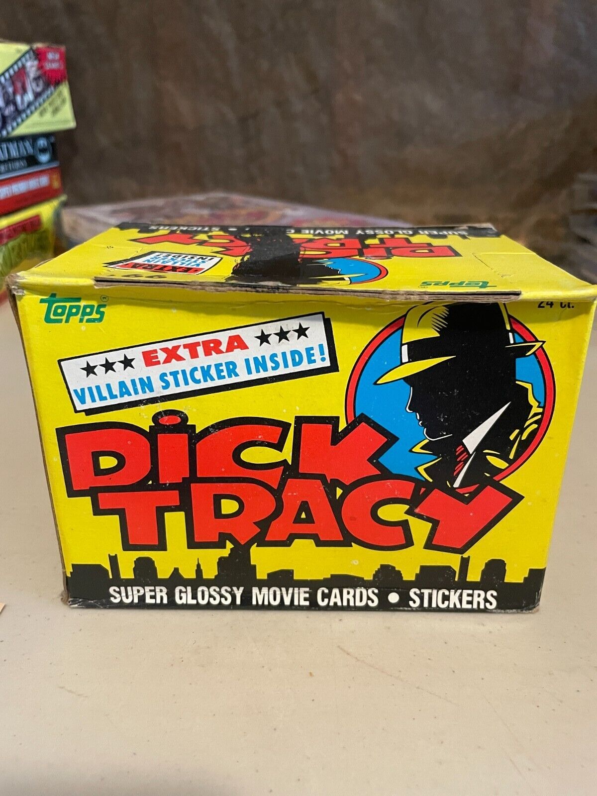# 1990 Topps Dick Tracy Trading Card Box 24 Packs