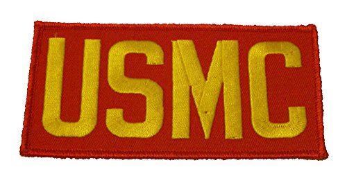 USMC UNITED STATES MARINE CORPS PATCH SCARLET GOLD VETERAN SEMPER FI