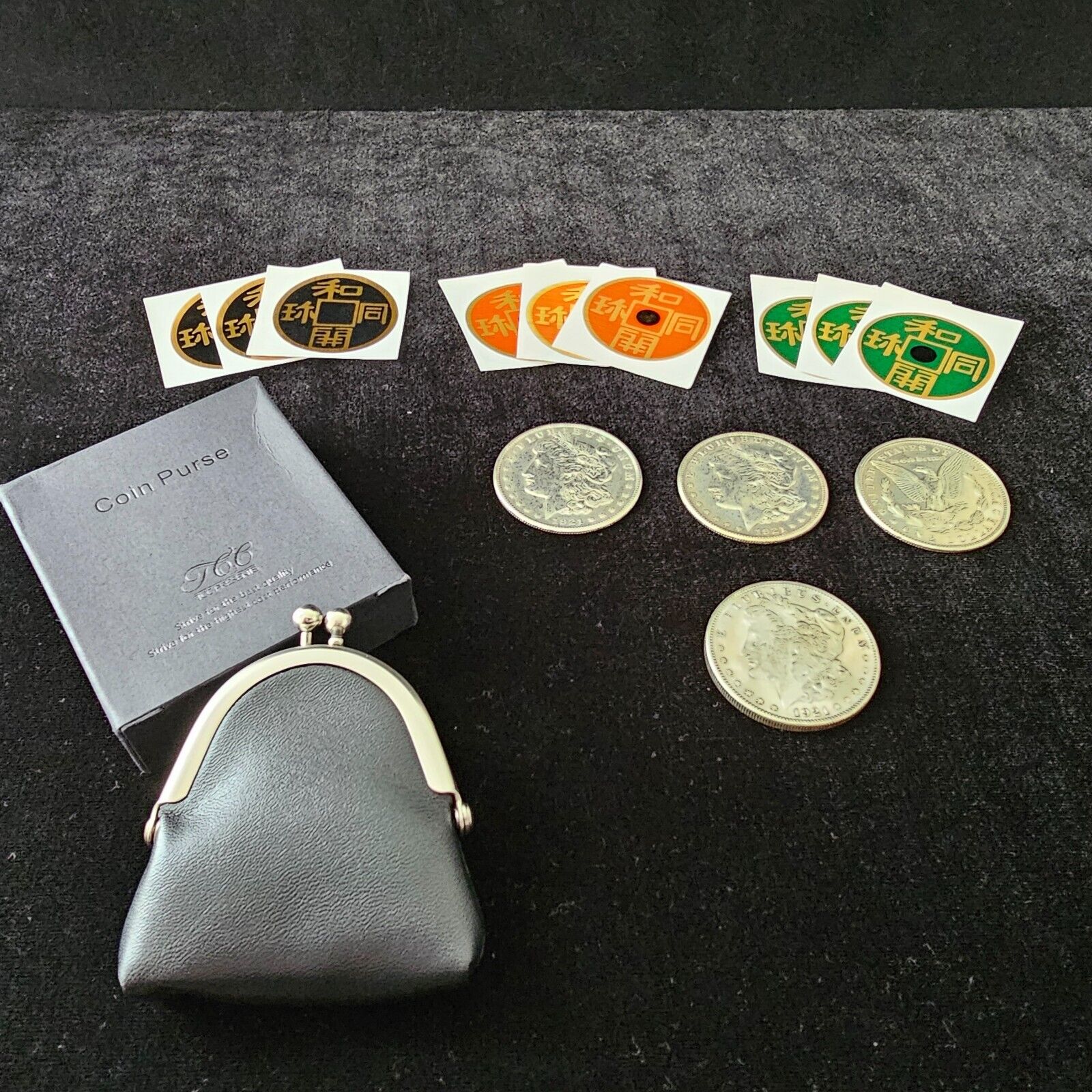 Highest Quality Super Triple Coin Trick (Cupronickel Morgan 1921)