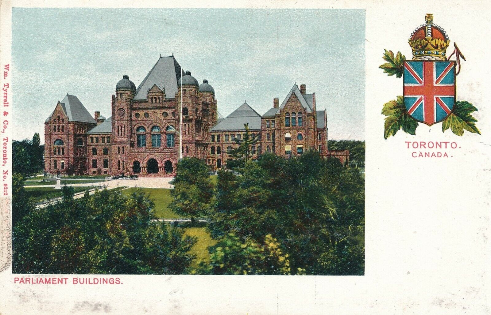 TORONTO ON – Parliament Buildings – udb (pre 1908)