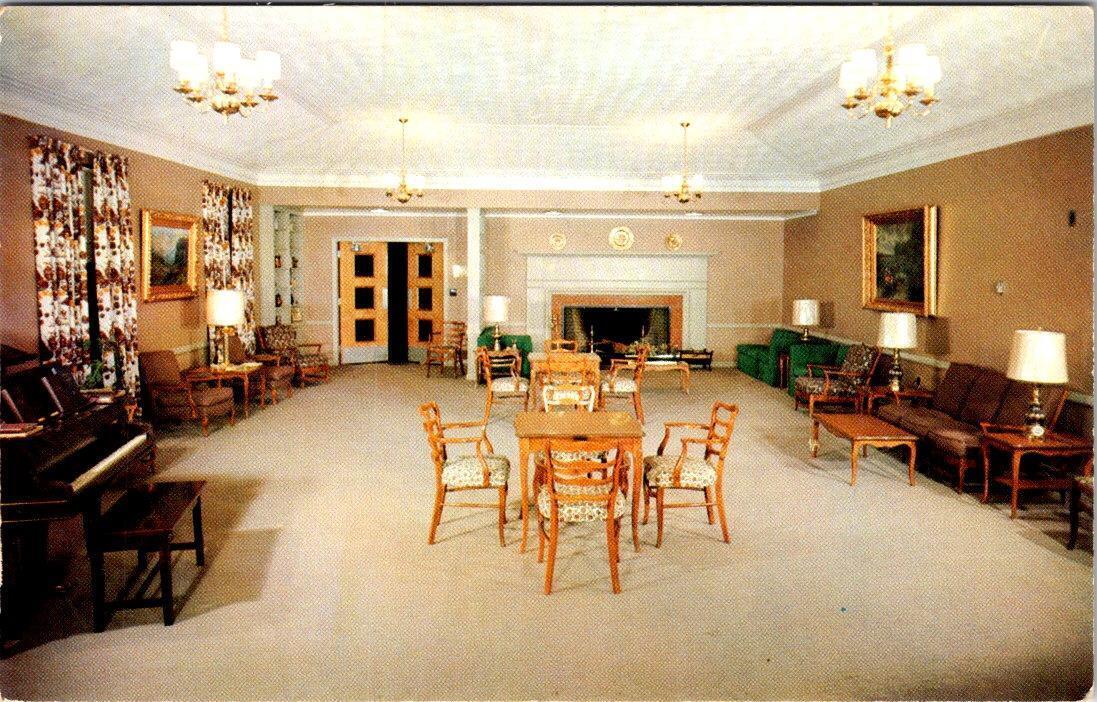 Rocky River, OH Ohio  NATIONAL WELSH HOME FOR AGED~Lounge SENIOR HOME  Postcard
