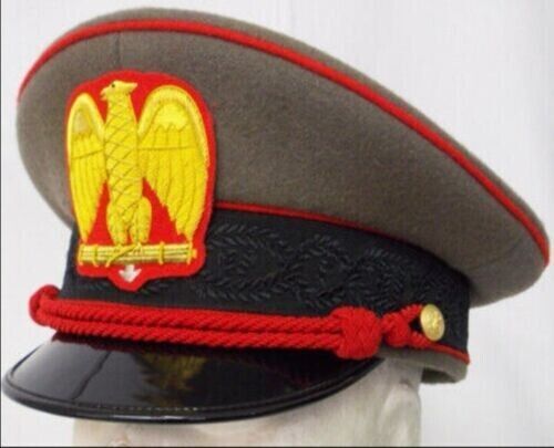 WW2 Italian Duce of Fascism Fascist Military General Officers Visor Hat Cap