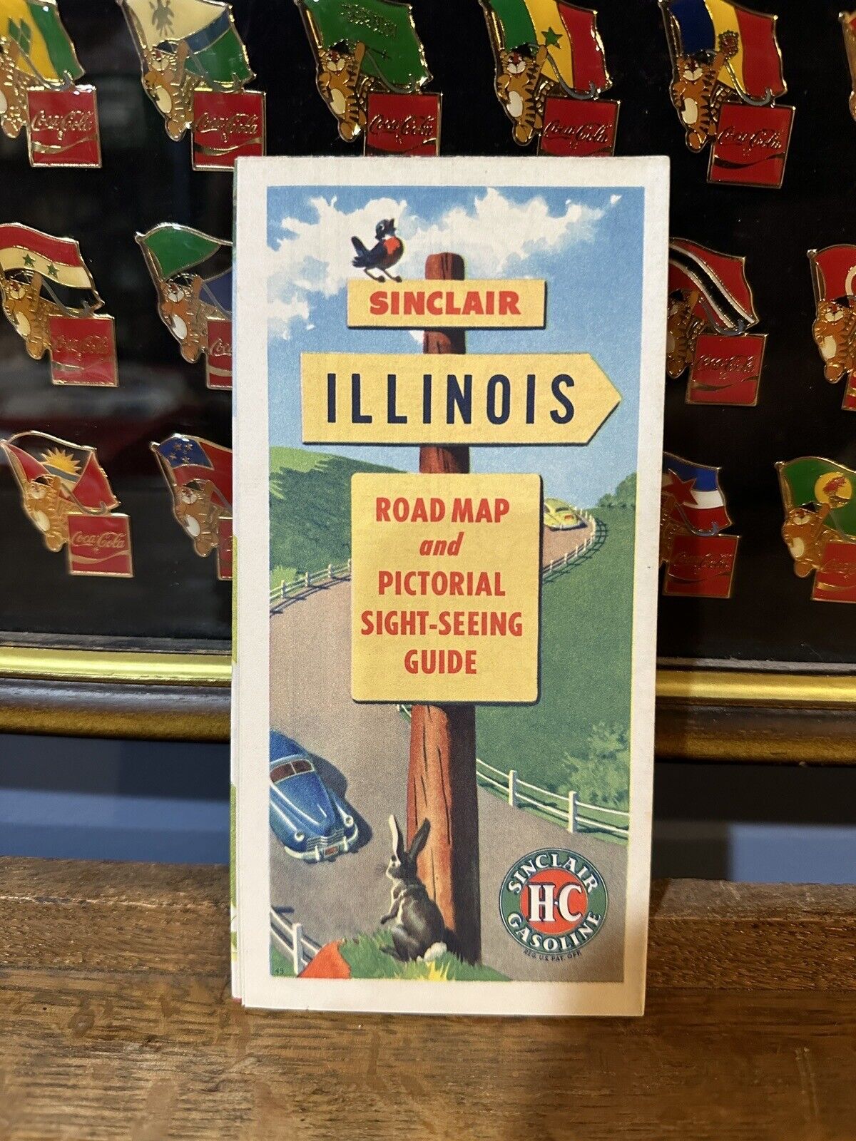 1949 Sinclair Road Map: Illinois NOS