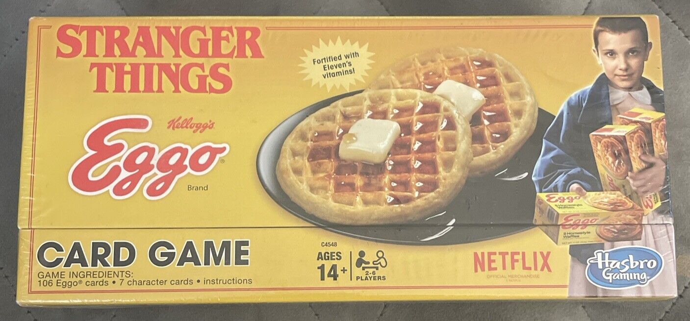 2017 STRANGER THINGS EGGO CARD GAME FACTORY SEALED BOX Netflix Hasbro Collectors