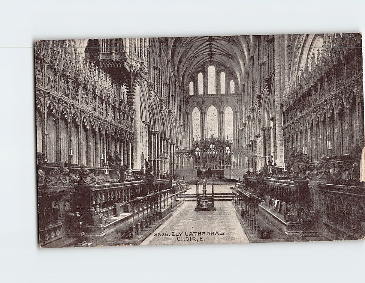 Postcard Choir East Ely Cathedral Ely England