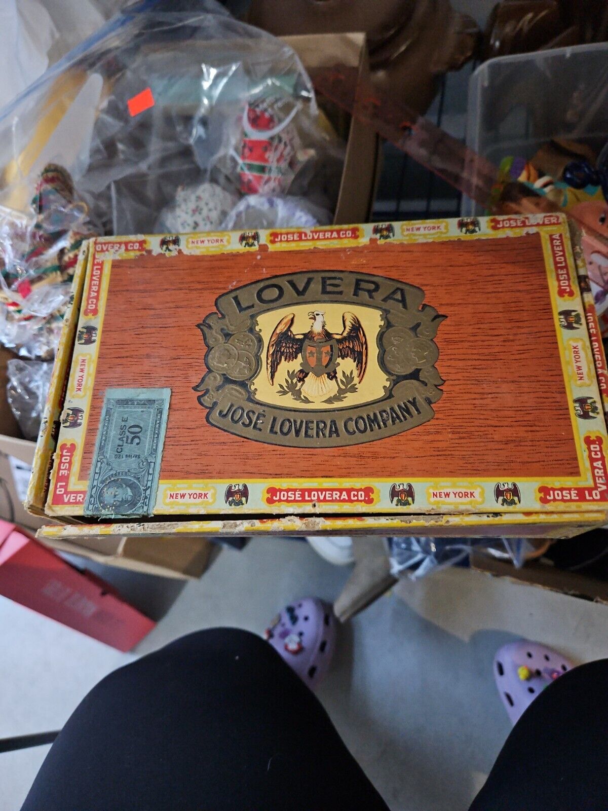 Jose Lovera Company Cigar Box for Perfecto De Luxe RARE