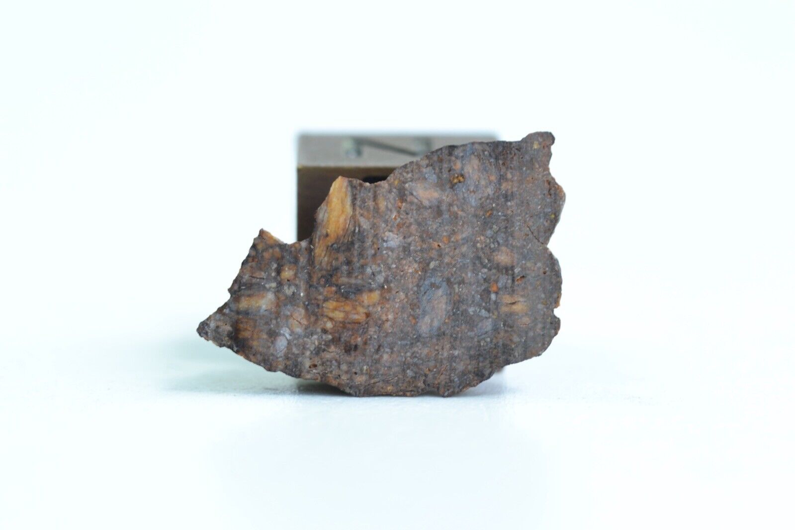 Meteorite NWA 4799 - EH-melt rock - found 2007 in Morocco - end cut - 0.95 g