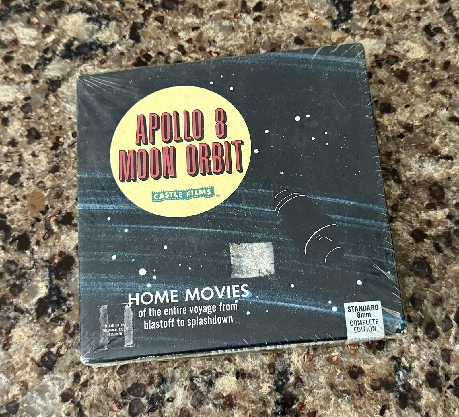 Vintage Apollo 8 Moon Orbit 8mm home movie (1907) Standard 8mm