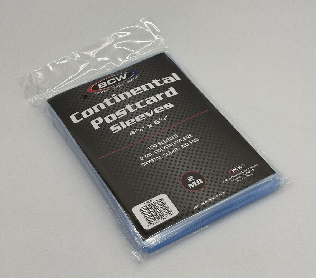 BCW Continental Postcard Sleeves 4⅜\