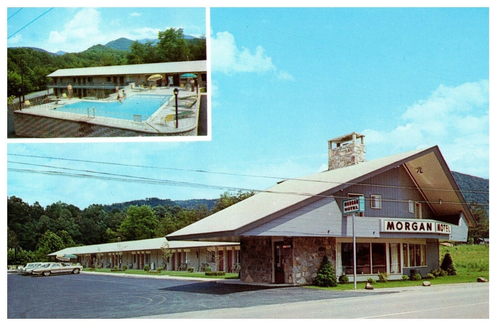 Gatlinburg, Tennessee, Morgan Motel Vintage Postcard 