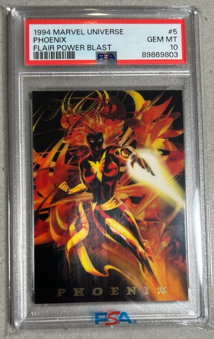 1994 Flair Marvel Universe Power Blast Phoenix PSA 10 Newly Graded