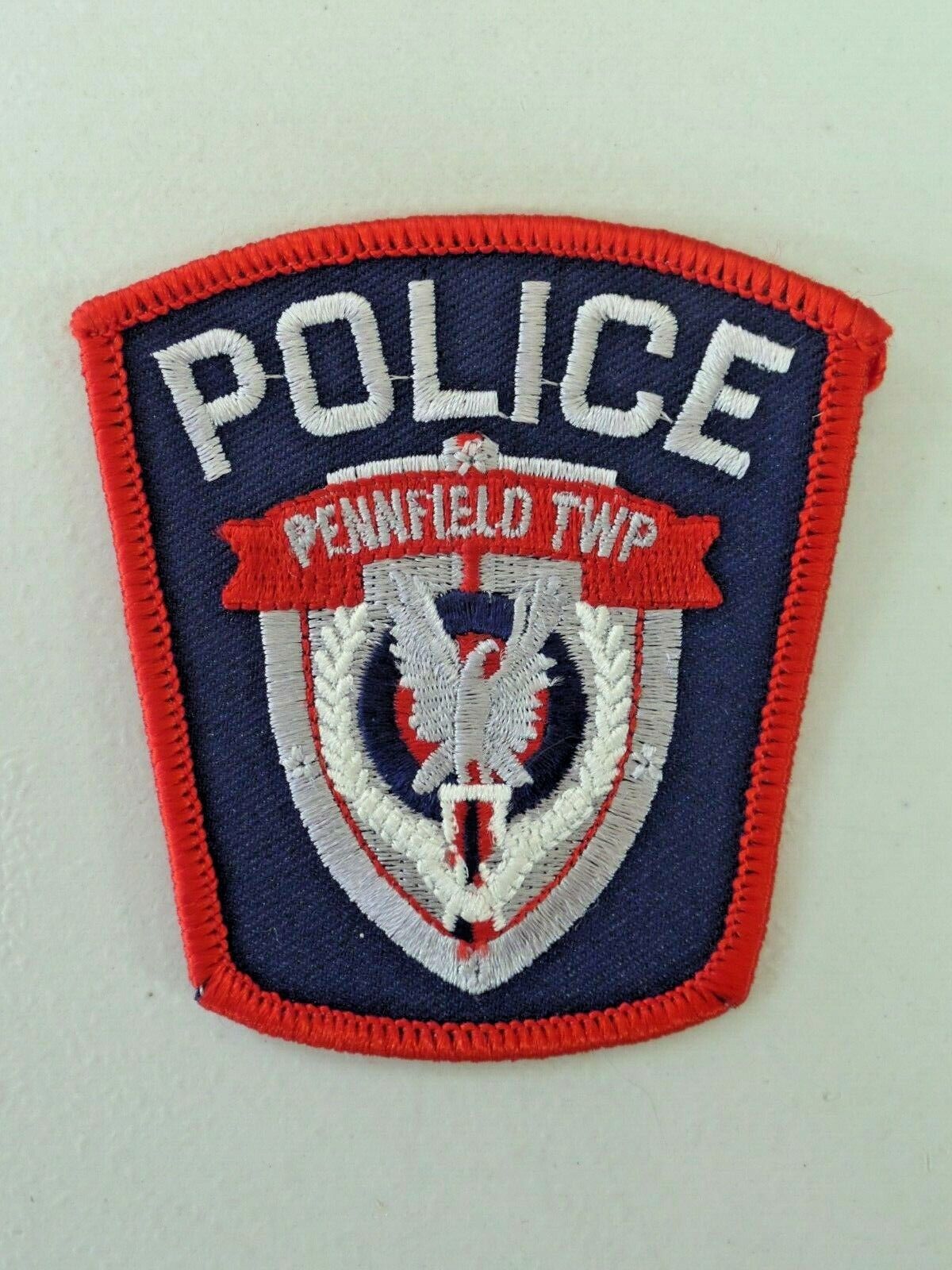 Vintage Pennfield Township Police Patch Michigan Embroidered Unused 4620