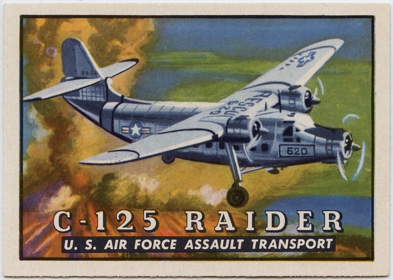 1952 Topps Wings #36 C-125 Raider  - NM  SHARP 
