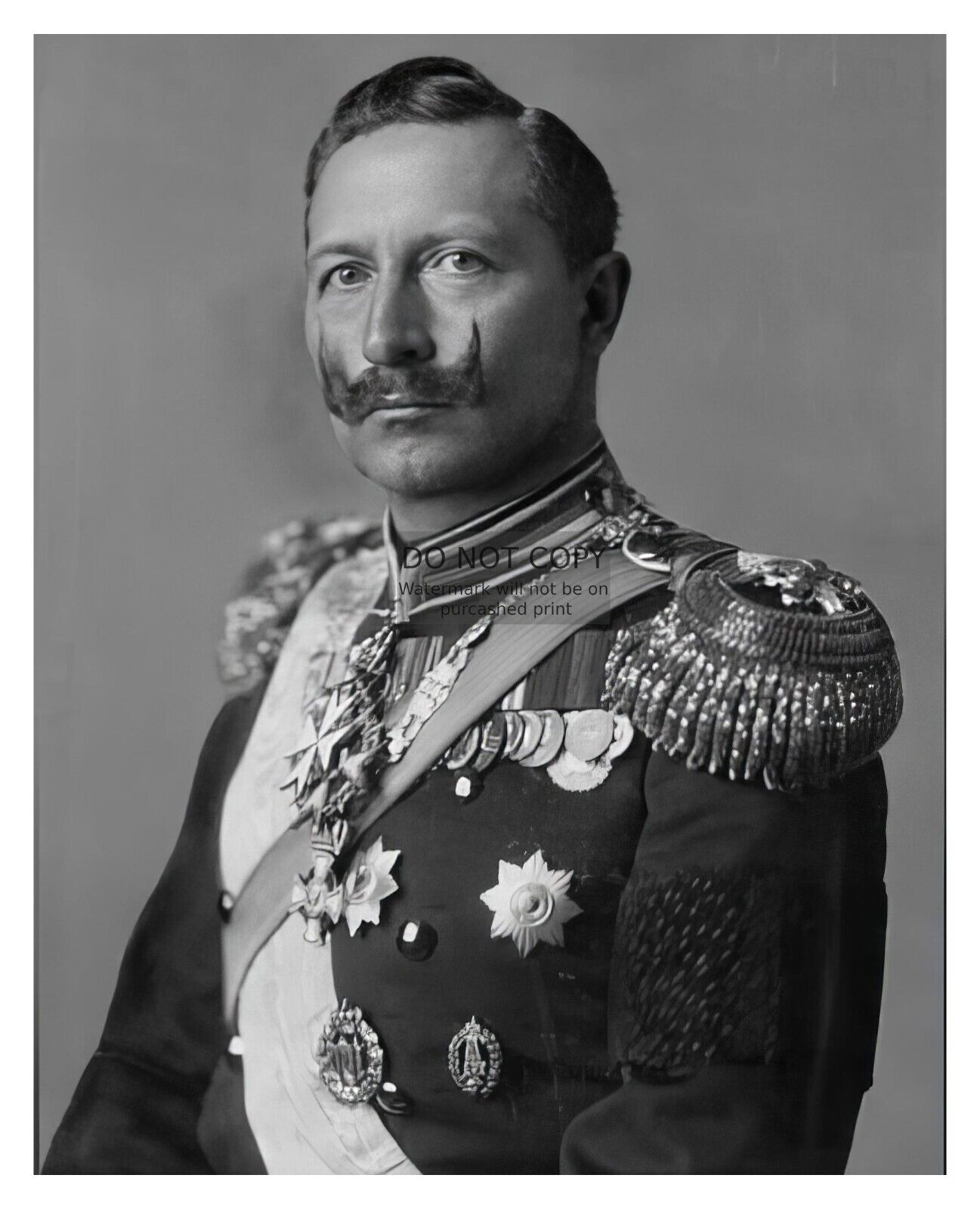 KAISER WILHELM II LAST EMPEROR OF GERMANY PRUSSIA WORLD WAR 1 WWI 8X10 PHOTO