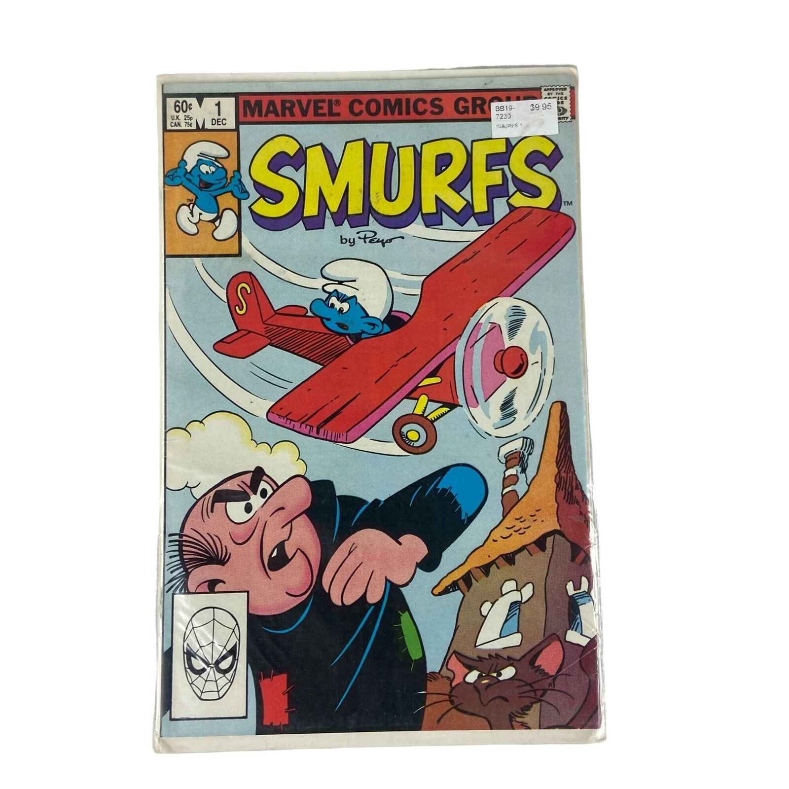 Smurfs Comic Issue 1 Dec 1982 Marvel Spiderman