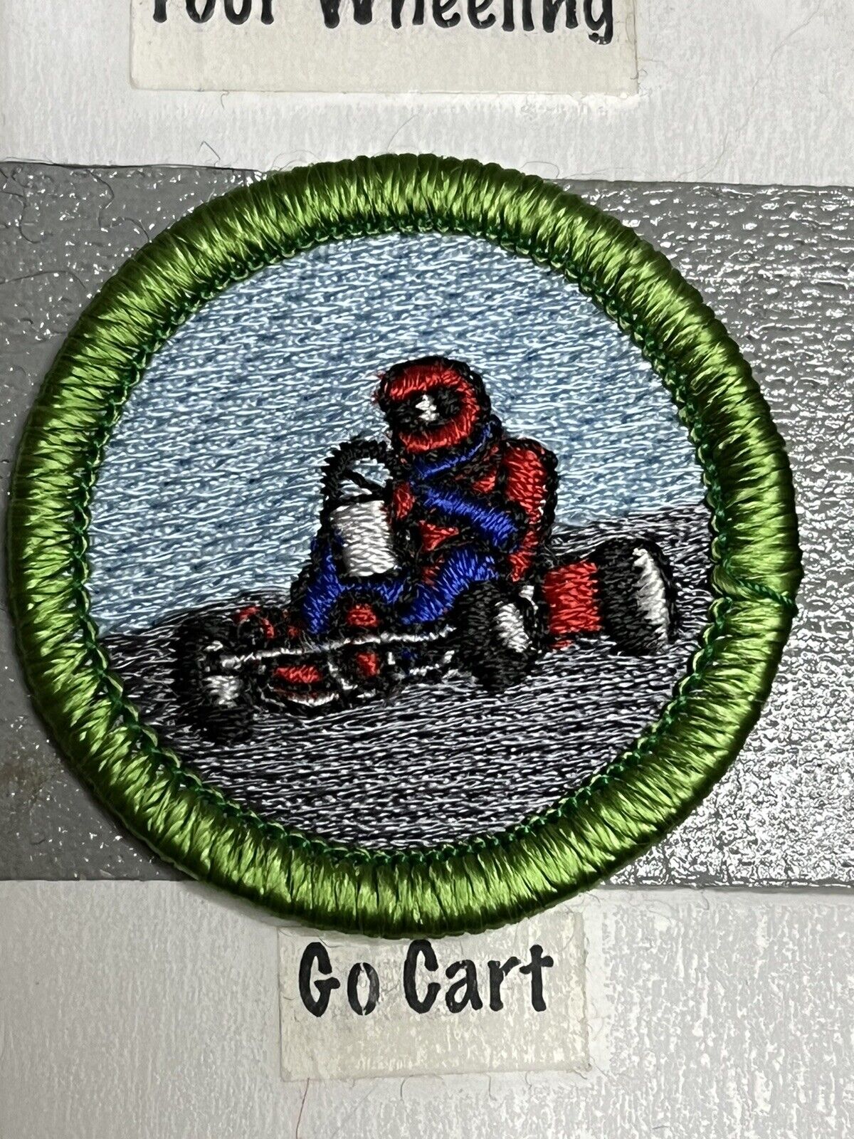 GO CART KART FUN MERIT BADGE PATCH BOY SCOUT PATCH FUNNY SPOOF BS