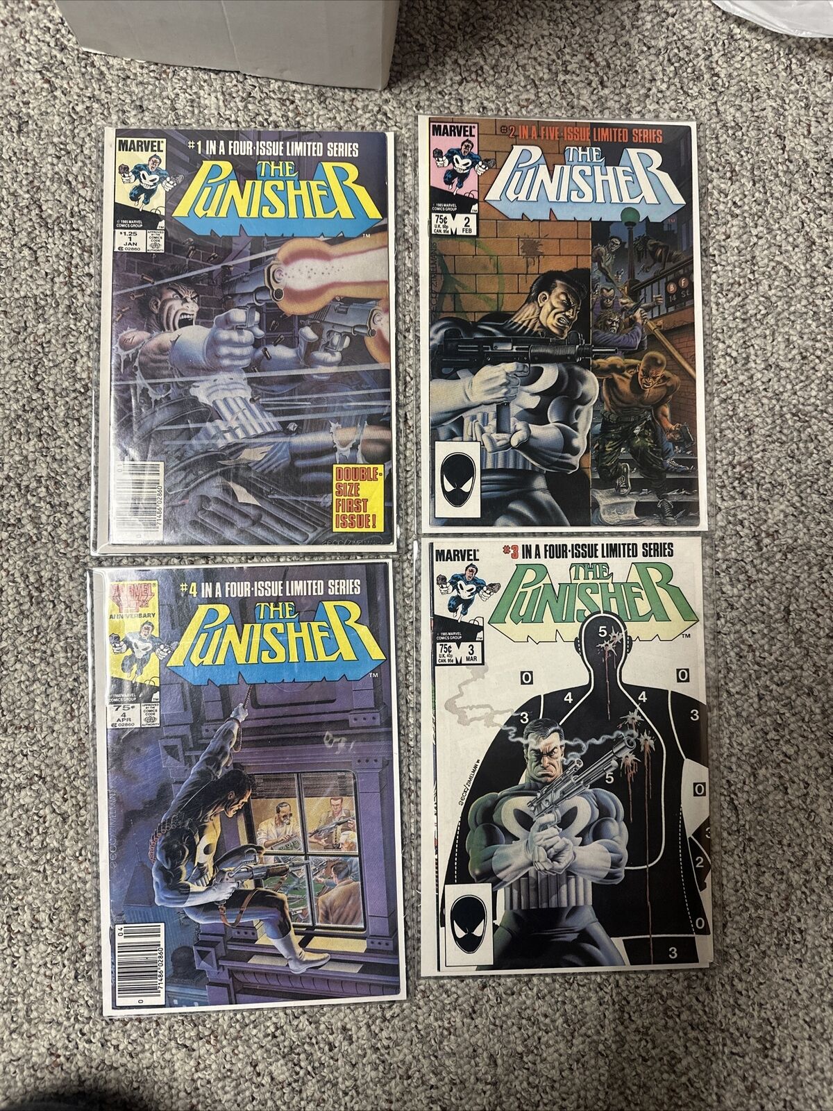 The Punisher Limited Series (1986) #1 2 3 4 5 Complete Set Comic Lot