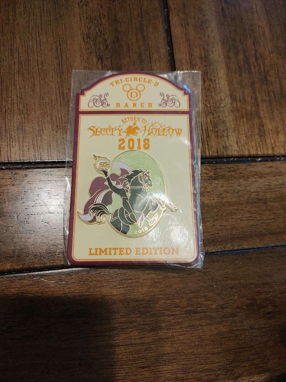 Return To Sleepy Hollow 2018 WDW Tri-circle D Ranch Pin Limited Edition