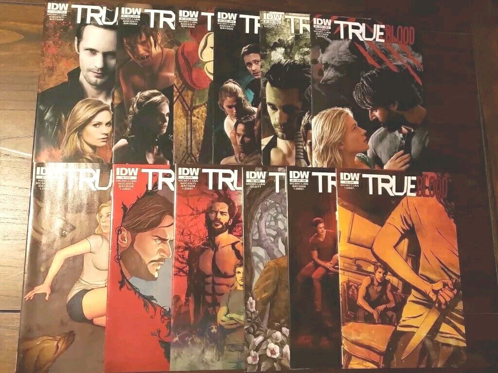 True Blood #1-12 VF/NM IDW HBO SERIES (PHOTO VARIANTS)