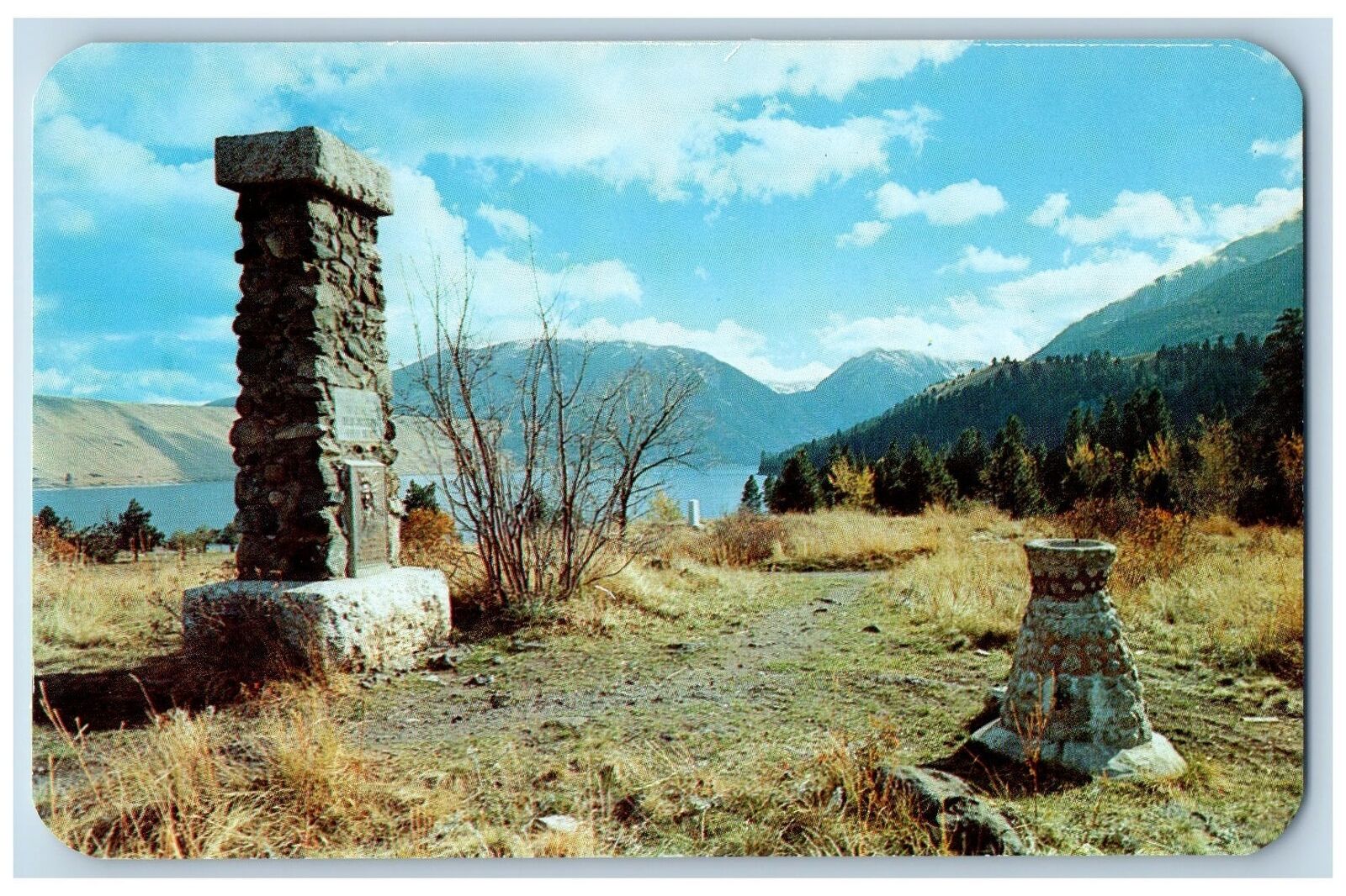 Joseph Oregon OR Postcard Burial Place Of Old Chief Joseph c1960\'s Vintage