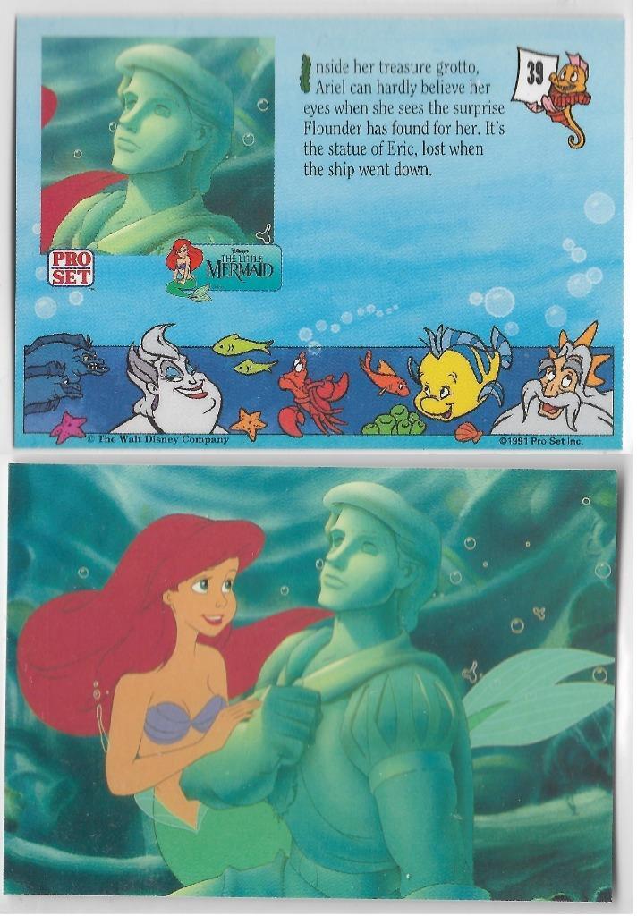 1991 Little Mermaid Pro Set Base Story Card #39 Ariel