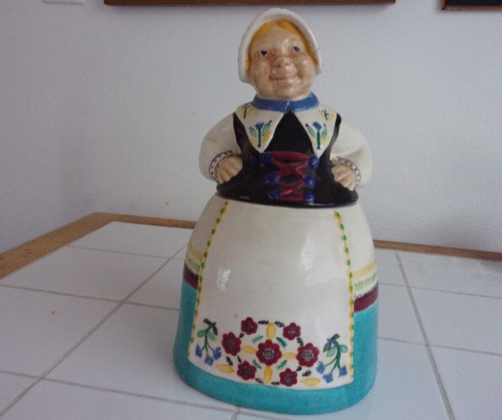 Rare Vintage 1940’s Brayton Laguna Pottery Dutch Girl Cookie Jar