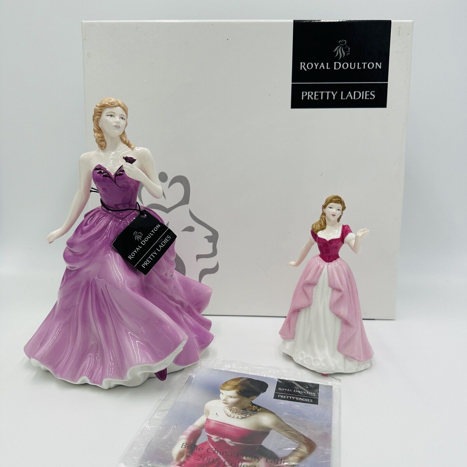 Royal Doulton Pretty Ladies Victoria Vicky Figurines Porcelain England Boxed Set