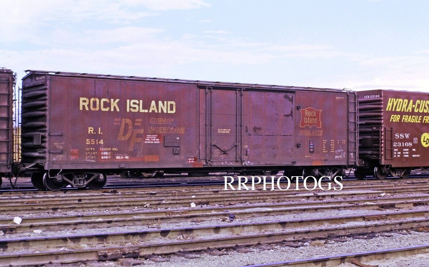 RR PRINT ROCK ISLAND ROCK CRIP 50' INSULATED BOXCAR #5514