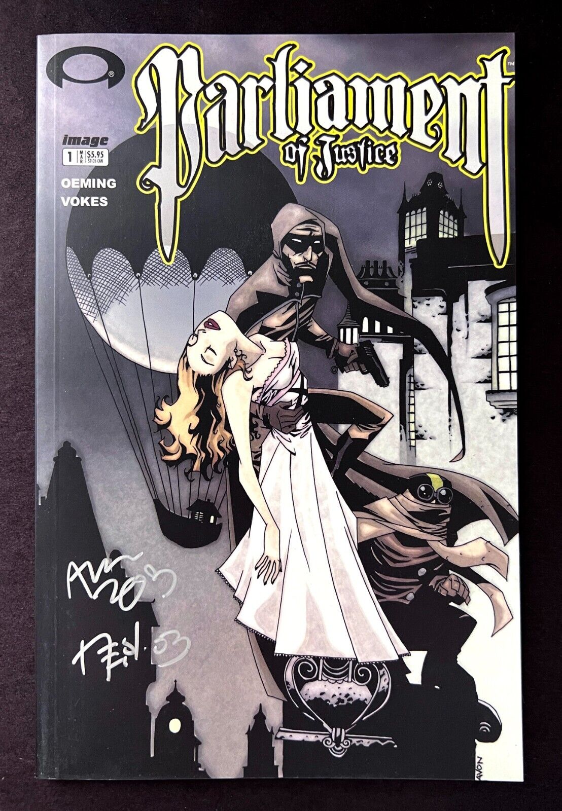 PARLIAMENT OF JUSTICE #1 Signed By Neil Vokes & Michael Avon Oeming Image 2003
