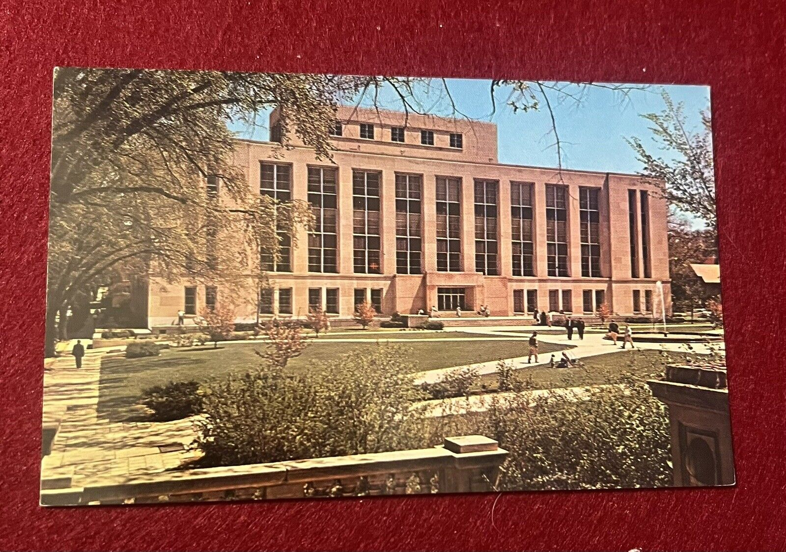 Postcard - The University Of Wisconsin Library & Lower Campus