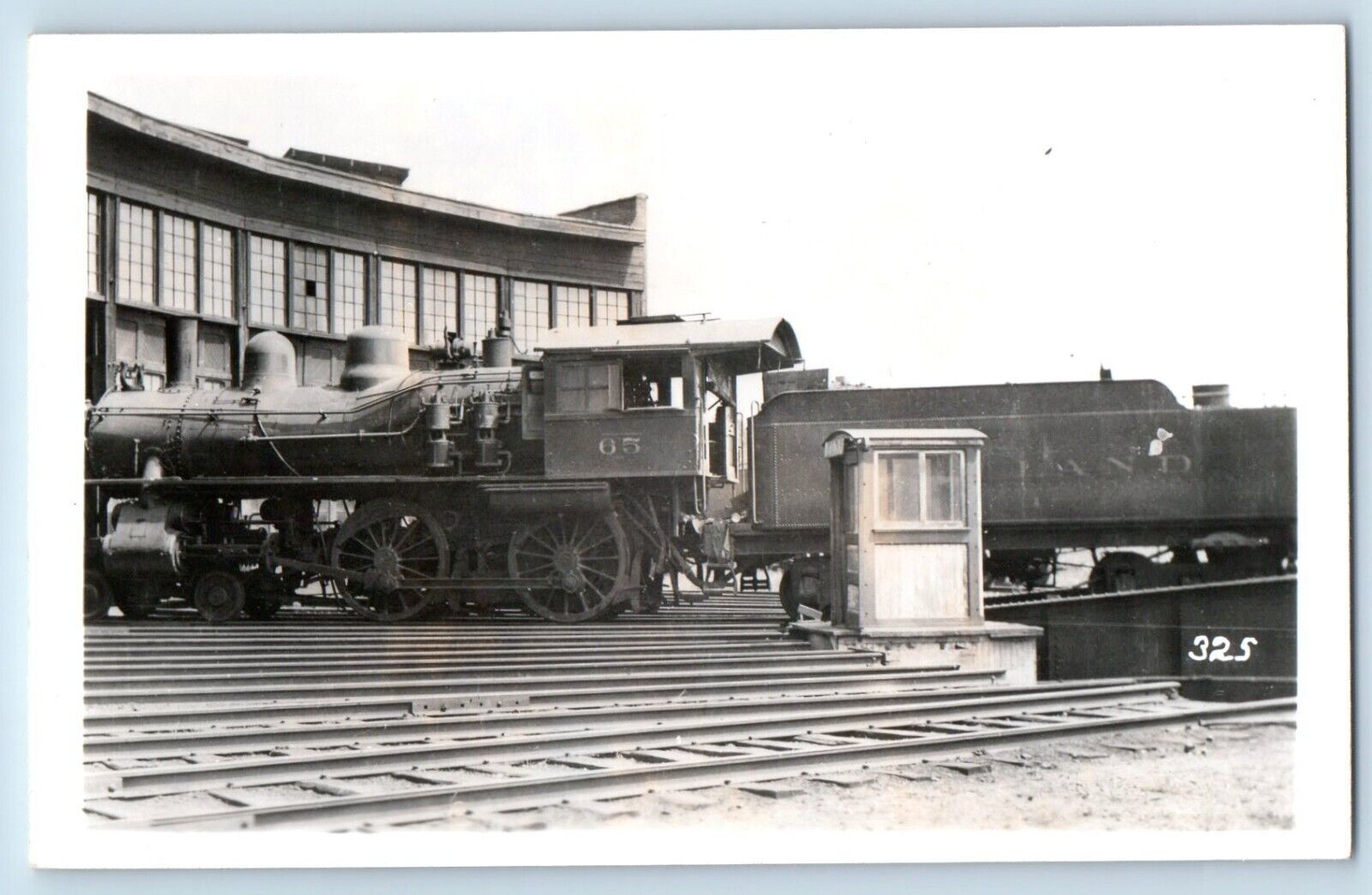 Train Postcard RPPC Photo Rutland Locomotive c1950's Unposted Vintage