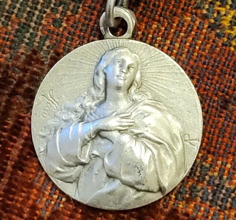 Immaculate Mary & Sacred Heart Vintage & New Holy Medal Religious France Penin