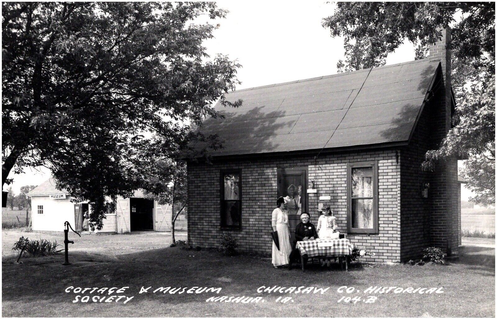 Chicasaw Co. Historical Society Cottage & Museum Nashua Iowa RPPC Postcard Photo