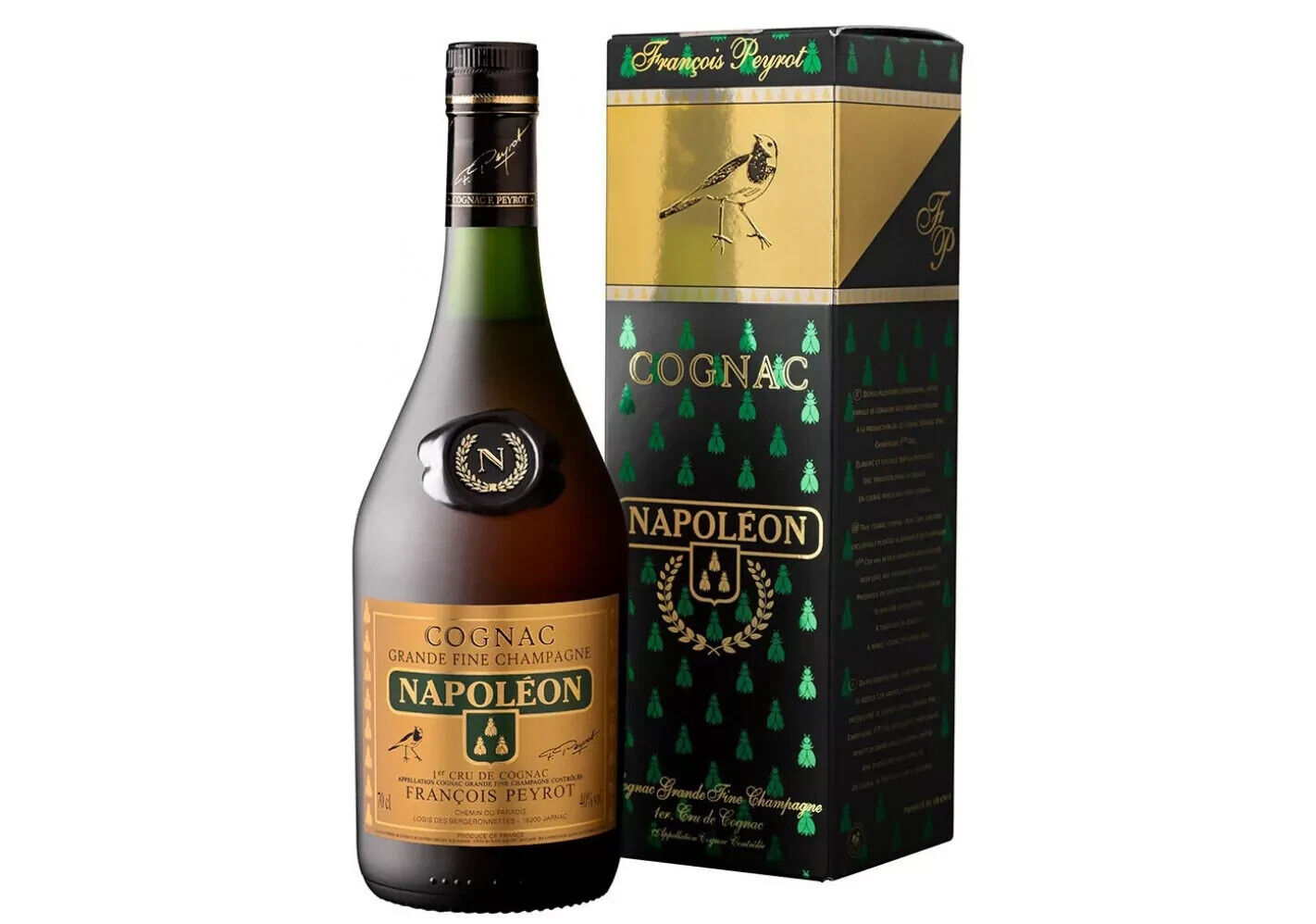 Francois Peyrot Napoleon Cognac (empty bottle) + Gift Box 700ml Made in France