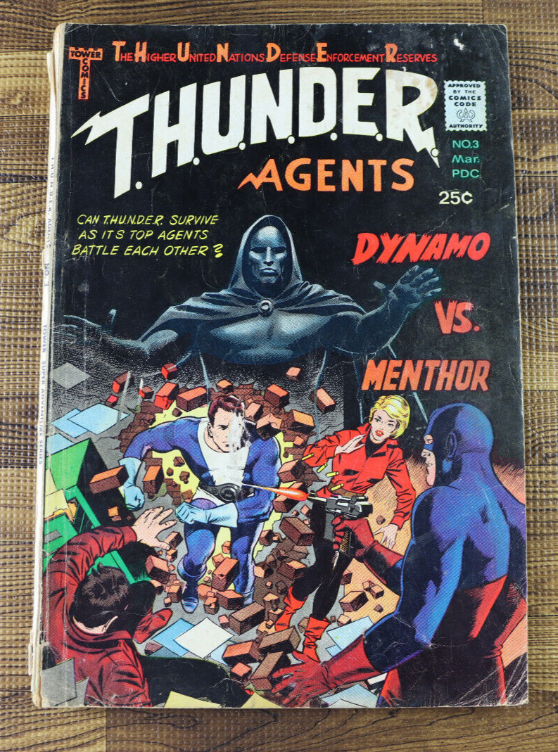 1966 Tower Comics Thunder Agents #3 VG