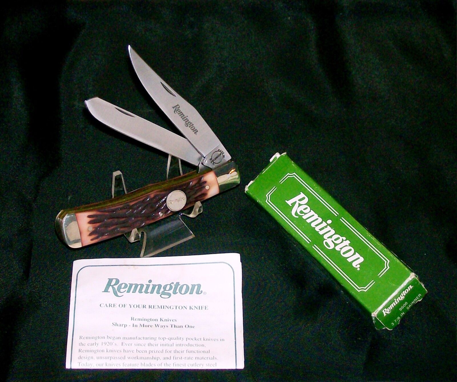 Remington R12 Trapper Knife 1980\'s Camillus SFO 4-1/8\