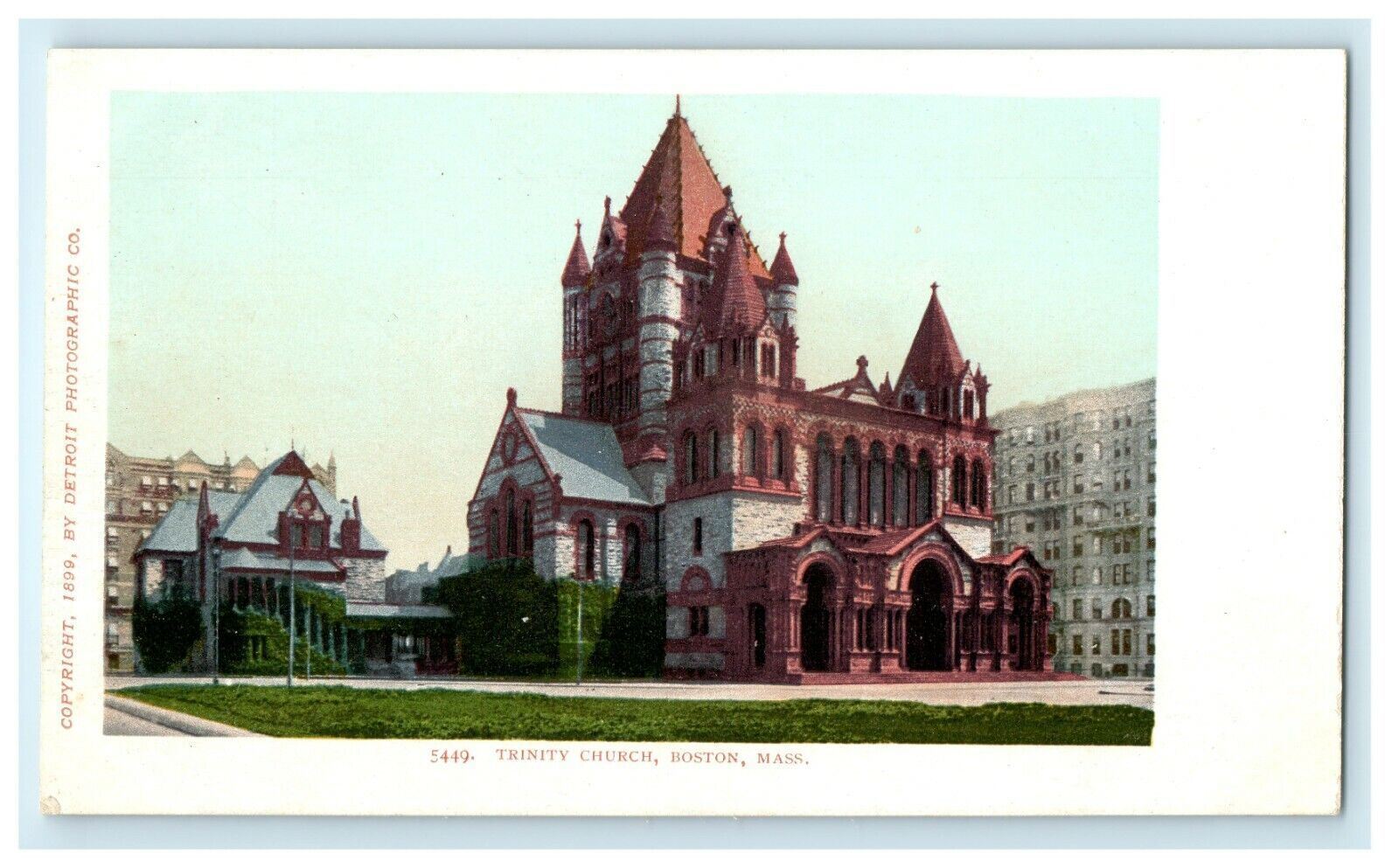 Trinity Church Boston Massachusetts MA Undivided Back Postcard