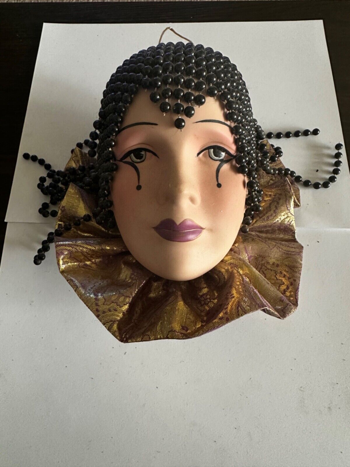 Unique Creations Limited Edition Lady Face Mask Wall Hanging Decor