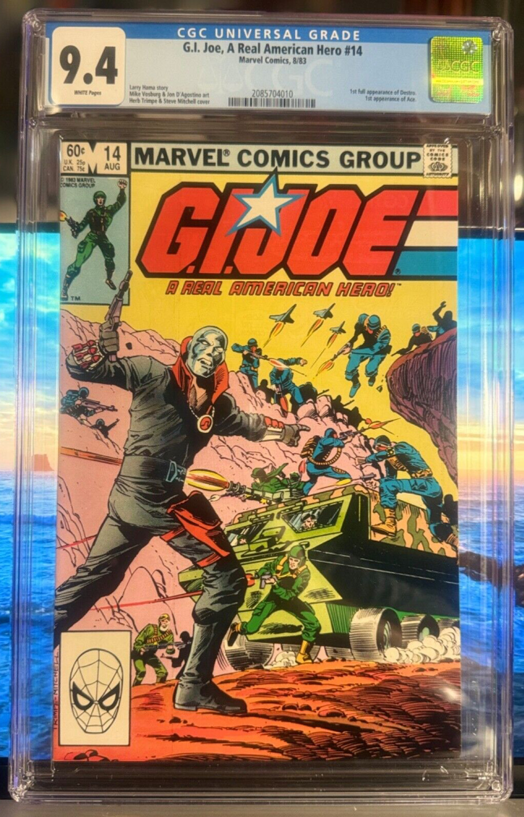 G.I. JOE: A REAL AMERICAN HERO #14 CGC 9.4 - 1ST APPEARANCE OF DESTRO 1ST PRINT