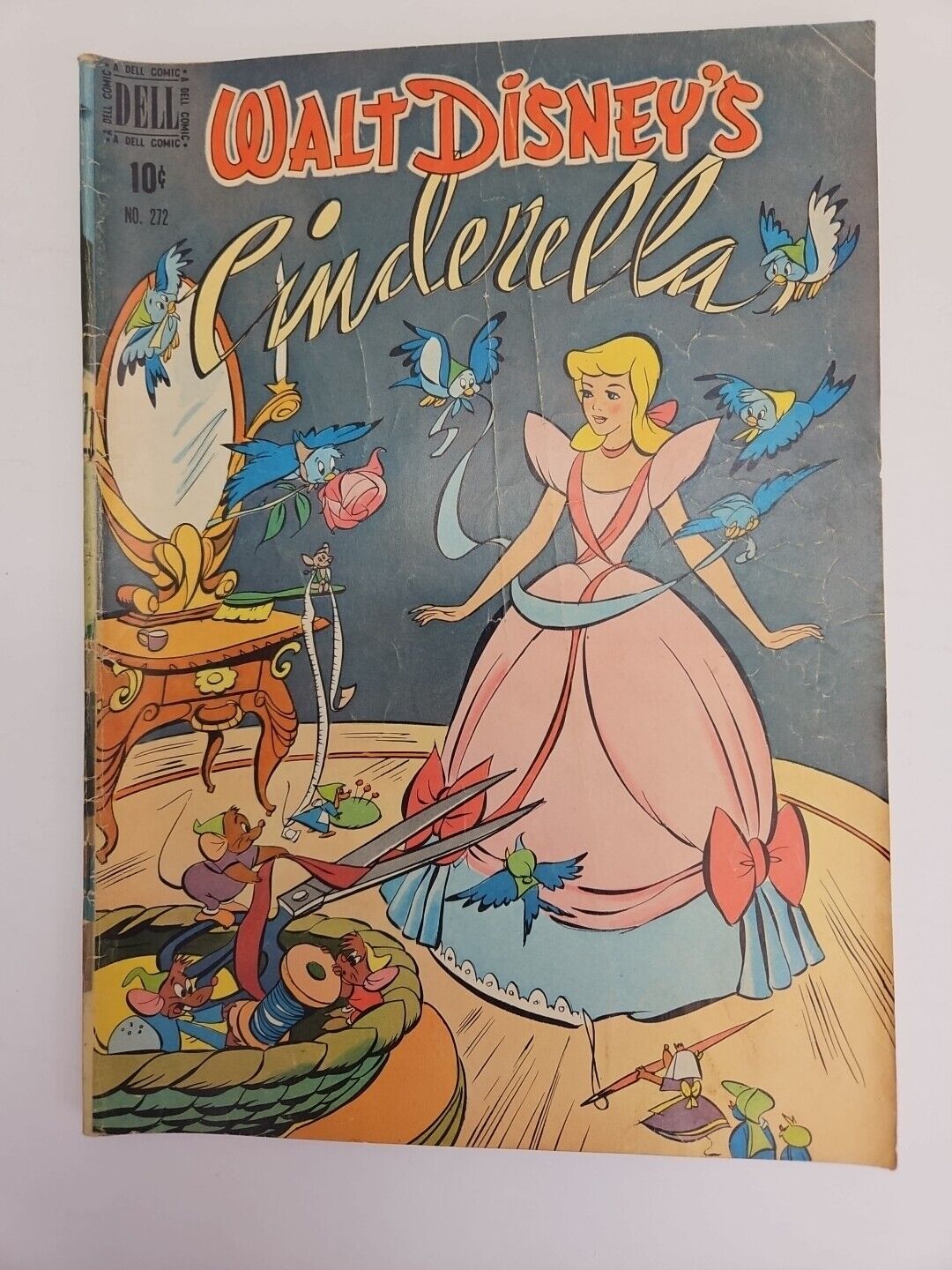 Four Color #272 Dell 1950 Disney\'s Cinderella Good or better