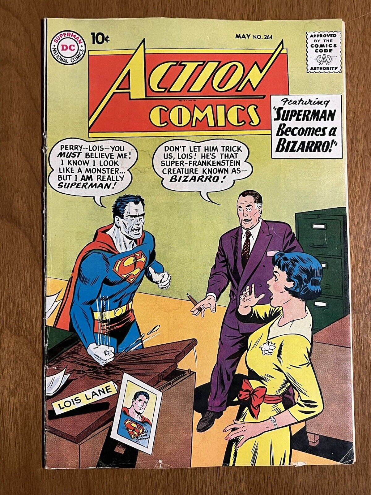 Action Comics #264/Silver Age DC Comic Book/Bizarro Cover/VG+